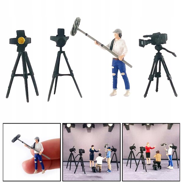 Figura Scenografica 1:64 in Resina Bianca per Diorama e Micro Paesaggi