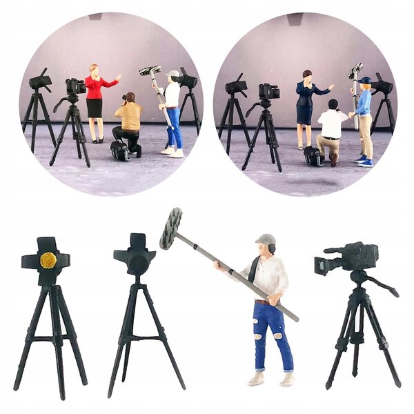 Figura Scenografica 1:64 in Resina Bianca per Diorama e Micro Paesaggi