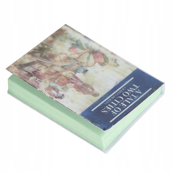 Mini libro decorativo per casa delle bambole in scala 1:12, carta ecologica