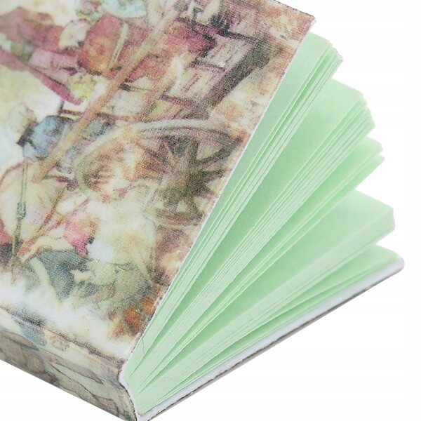 Mini libro decorativo per casa delle bambole in scala 1:12, carta ecologica