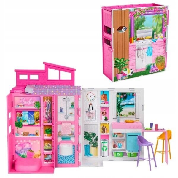 Barbie Fashionistas Stilvolle Puppe mit gemütlichem Haus Mattel für Mädchen