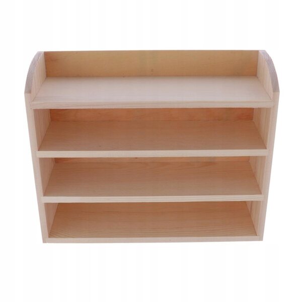 1/6 Schuhregal aus Holz für KingLine Puppenhaus 25x7,5x20 cm