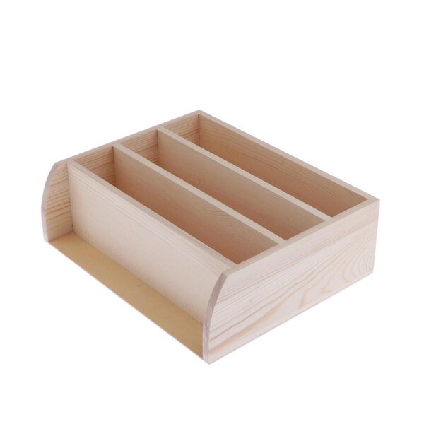 1/6 Schuhregal aus Holz für KingLine Puppenhaus 25x7,5x20 cm