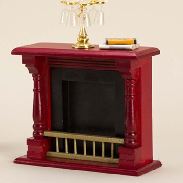 Modello Miniatura Camino in Legno 1:12 per Casa delle Bambole Decorazione