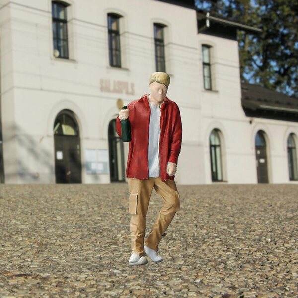 Figurine Miniature 1:64 Persone Resinati per Diorami e Micro Paesaggi