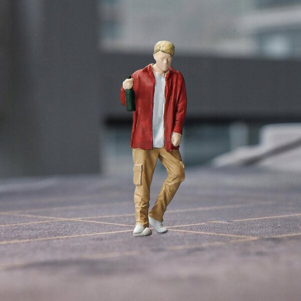 Figurine Miniature 1:64 Persone Resinati per Diorami e Micro Paesaggi