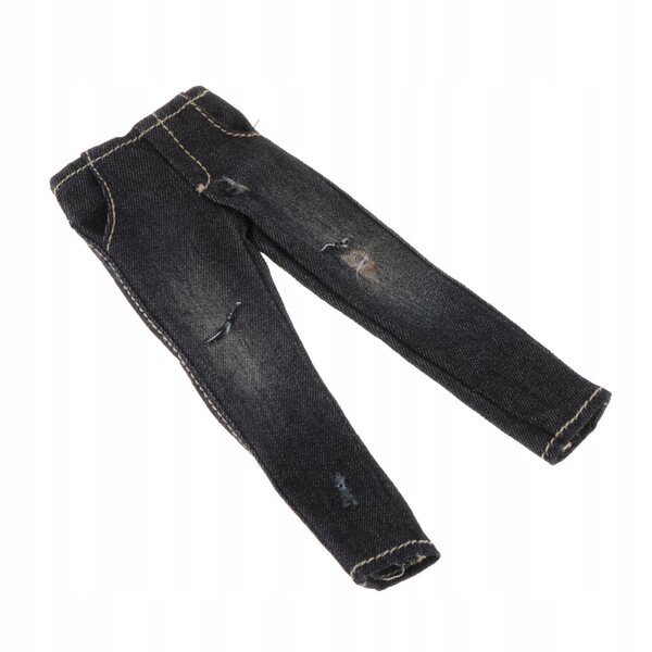 Lässige und widerstandsfähige Jeanshose für 1/12 männliche Actionfiguren 6 Zoll