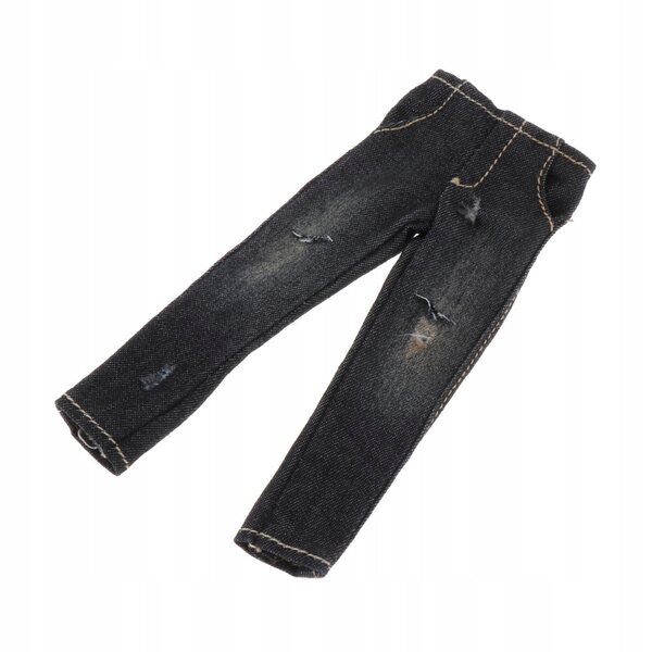 Lässige und widerstandsfähige Jeanshose für 1/12 männliche Actionfiguren 6 Zoll