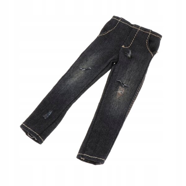Lässige und widerstandsfähige Jeanshose für 1/12 männliche Actionfiguren 6 Zoll