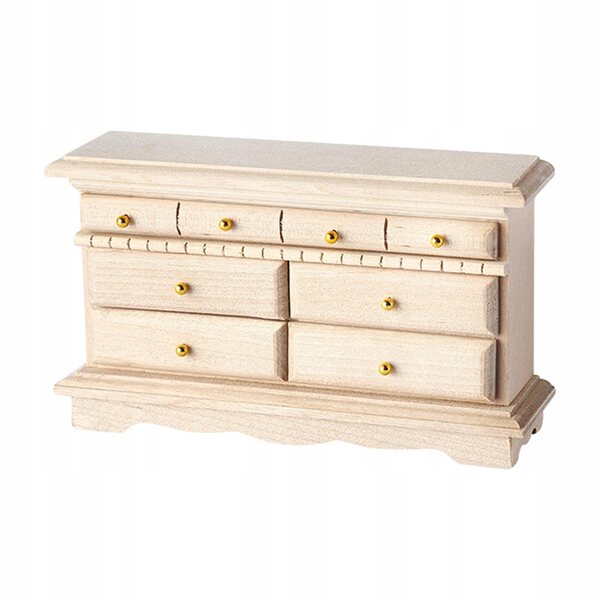 Miniatura credenza in legno per casa delle bambole scala 1:12 con cassetto estraibile
