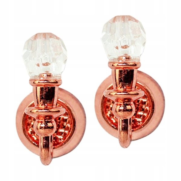 Lampada da parete rosa oro per casetta delle bambole 1:12 stile scandinavo