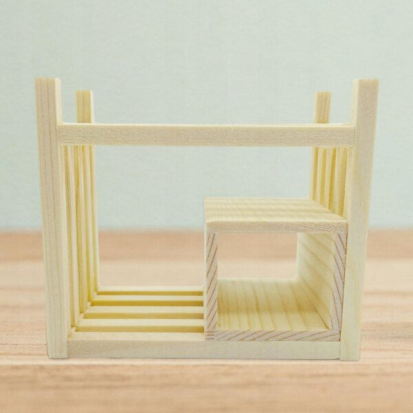 Miniatura 1:12 Scaffale in Legno per Casa delle Bambole – Modello Decorativo