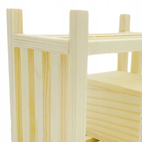 Miniatura 1:12 Scaffale in Legno per Casa delle Bambole – Modello Decorativo