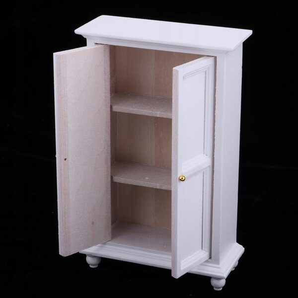 1:12 Miniatur-Holzgarderobe für Puppenhaus, exquisite Einrichtung