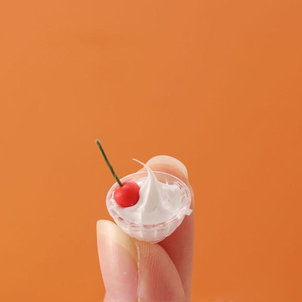 Miniatura 1/12 Una casa delle bambole con gelato decorativo in legno resistente