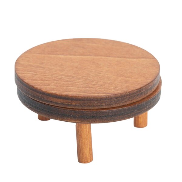 Mini tavolo in legno per casa delle bambole decorazione realistica in tiglio