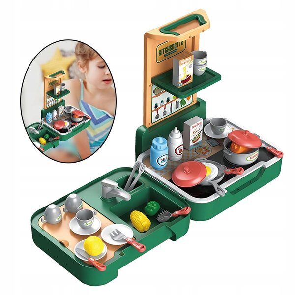 Set Gioco Play House 41 pezzi con Accessori per Bambini da 18 Mesi in ABS