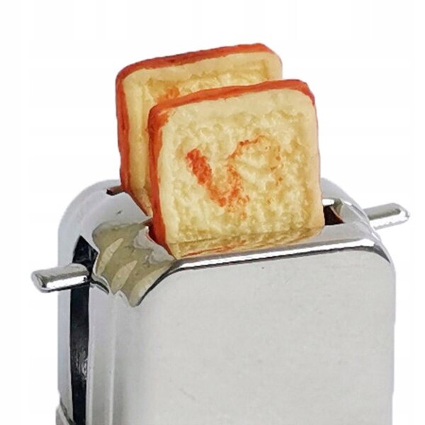 1:12 Brot-Miniaturomat aus Legierung für Puppenhaus, Silber
