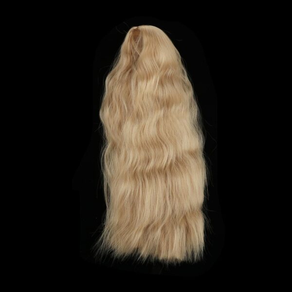 Lockige braune Peruca für 1/3 BJD Puppen 34 cm aus hitzebeständiger Faser