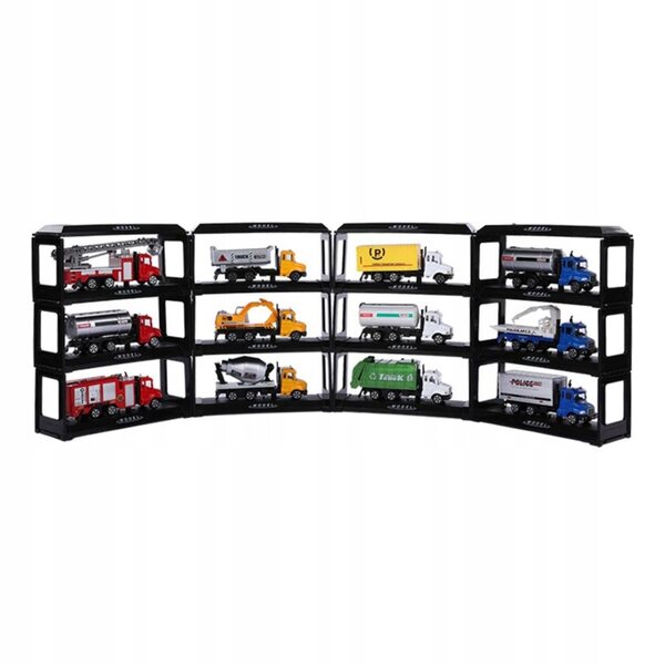 Automodell aus Kunststoff mit schwarzem Display zum Sammeln und Selbstzusammenbauen