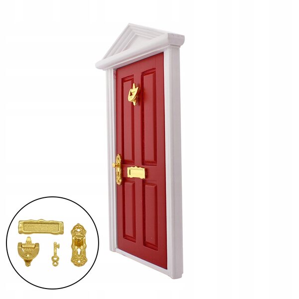 Miniatura 1:12 - Zamki in metallo per porte di casette per bambole, set da 4