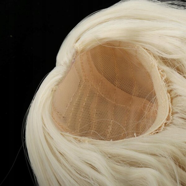 Hellgoldenes Peruca-Lockenhaar für 1/3 BJD-Puppen – handgefertigtes Accessoire