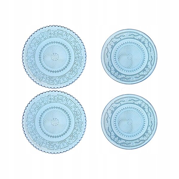 Mini set piatto frutta per casa delle bambole 1:12 in plastica blu