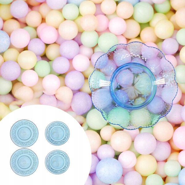 Mini set piatto frutta per casa delle bambole 1:12 in plastica blu