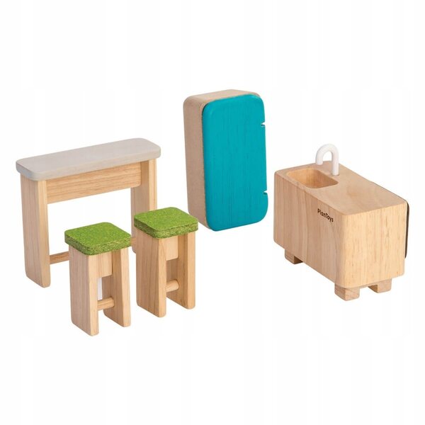 Cucina in legno per bambini Plan Toys, giocattolo educativo Montessori
