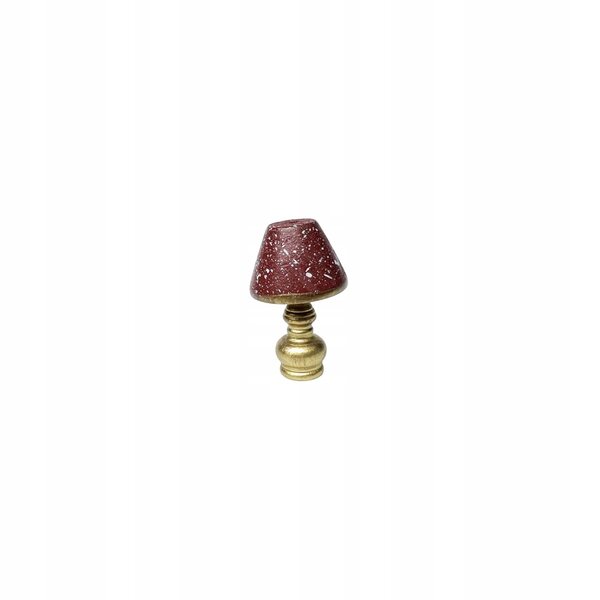 Lampa da scrivania in legno per casa delle bambole scala 1:12 vintage