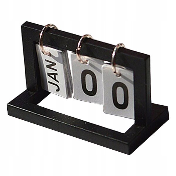 Mini-Kalender 1:6 Puppenhausminiatur Schwarz Robustes ABS