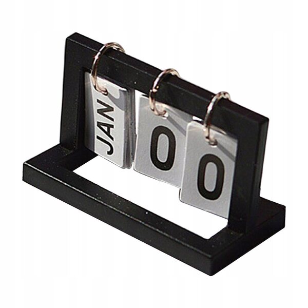 Mini-Kalender 1:6 Puppenhausminiatur Schwarz Robustes ABS