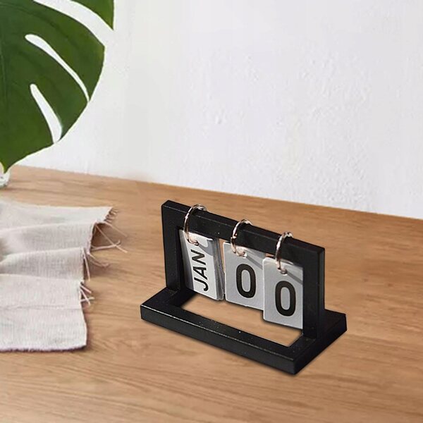 Mini-Kalender 1:6 Puppenhausminiatur Schwarz Robustes ABS
