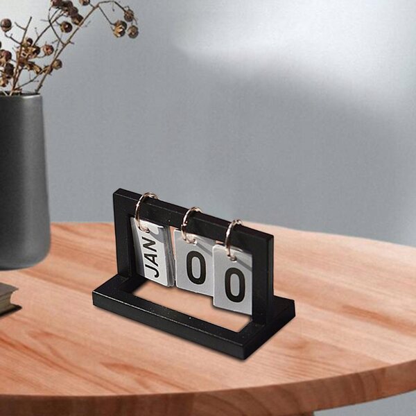 Mini-Kalender 1:6 Puppenhausminiatur Schwarz Robustes ABS