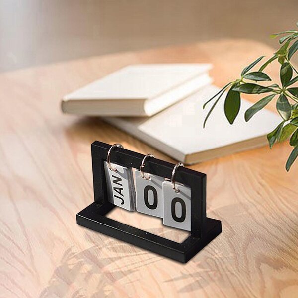 Mini-Kalender 1:6 Puppenhausminiatur Schwarz Robustes ABS