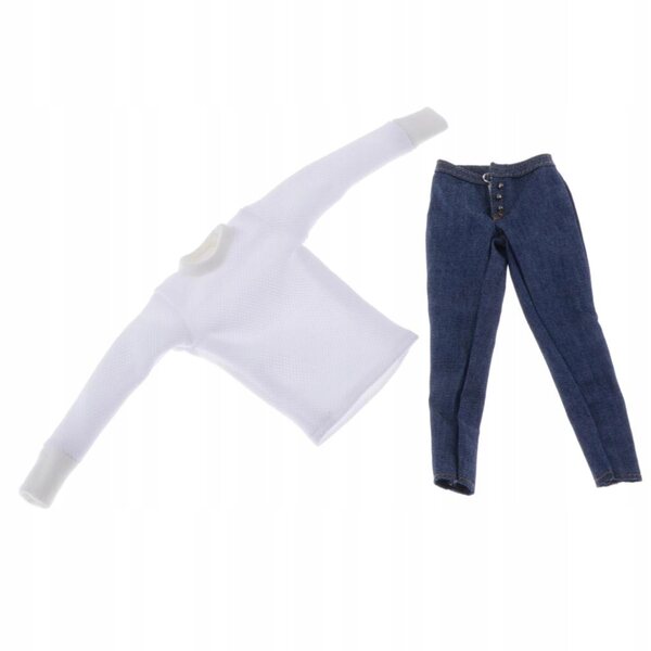 1/6 Freizeitkleidung: Pullover und Jeans für 12-Zoll-Puppe