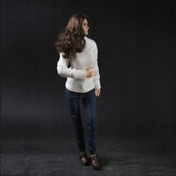1/6 Freizeitkleidung: Pullover und Jeans für 12-Zoll-Puppe