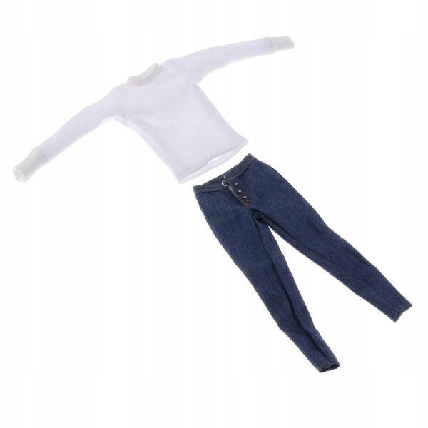 1/6 Freizeitkleidung: Pullover und Jeans für 12-Zoll-Puppe