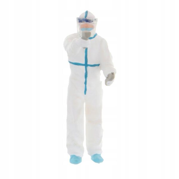 Miniatura 1:64 Medico Dipinto a Mano per Diorama e Collezione, Altezza 2,8-3 cm