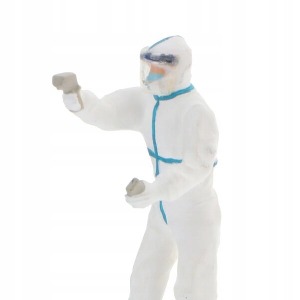 Miniatura 1:64 Medico Dipinto a Mano per Diorama e Collezione, Altezza 2,8-3 cm