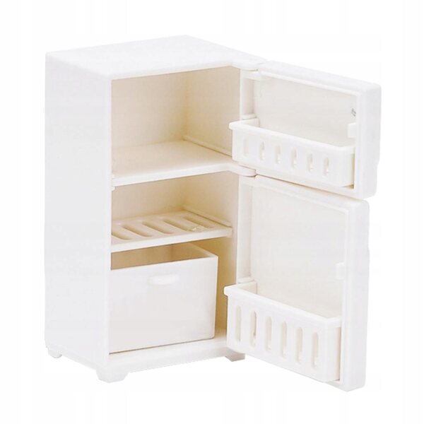 Mini frigorifero bianco per casa delle bambole scala 1:6 accessorio cucina