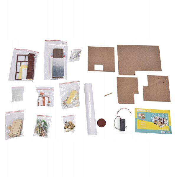 Zestetto Miniature Casa delle Bambole in Legno per Creatività e Divertimento