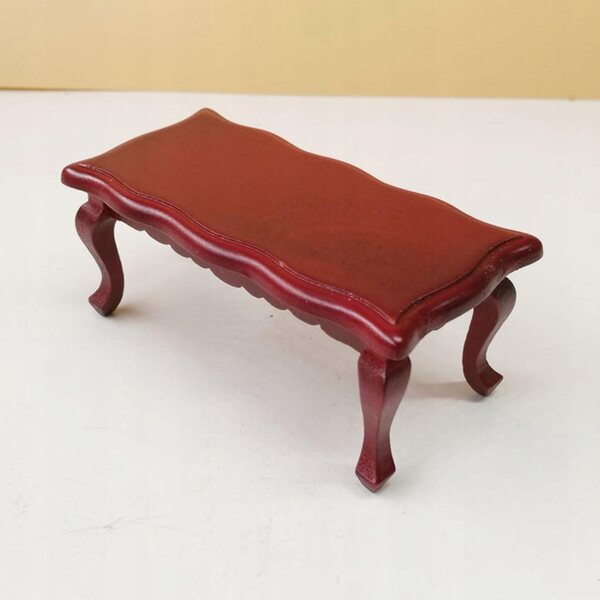 Domek dla lalek Mini Dinette Miniaturowa kawa Drewniane akcesoria Stolik Teatable