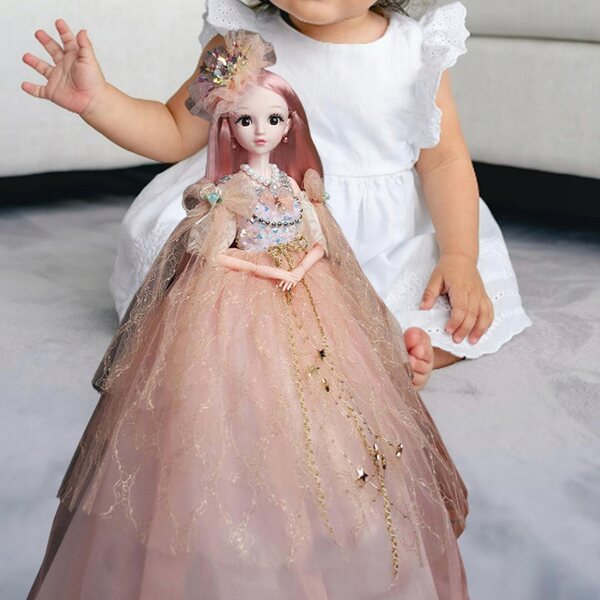 Fashion Doll 60 cm con giunture mobili e abiti dettagliati per bambole BJD