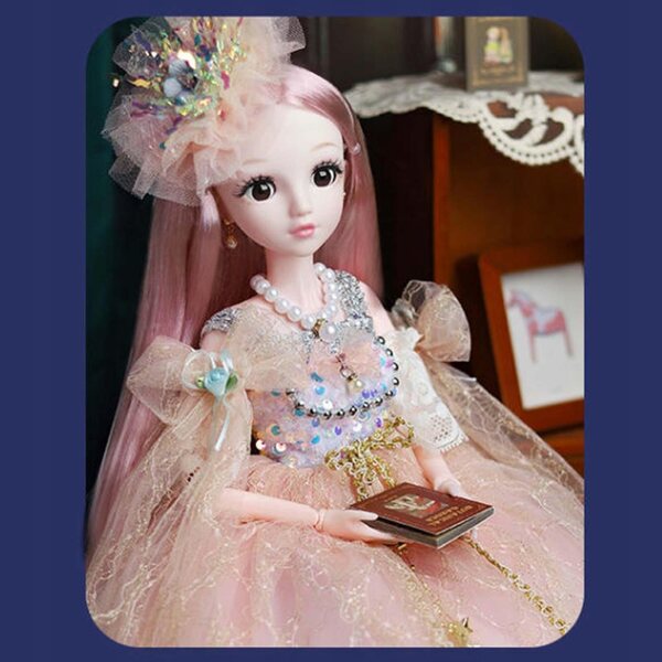 Fashion Doll 60 cm con giunture mobili e abiti dettagliati per bambole BJD
