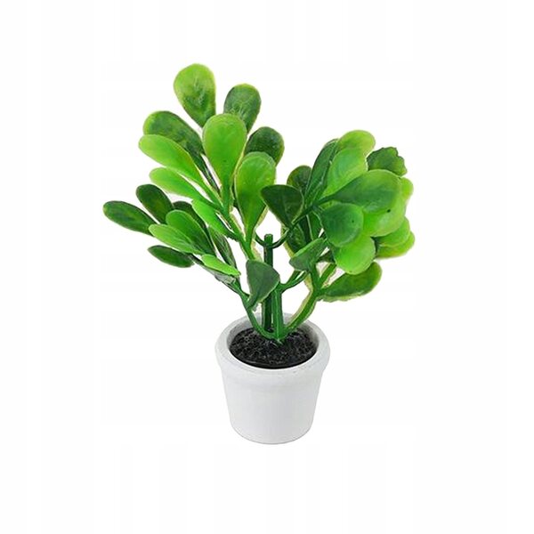 Miniatuur groene plant 1:12 voor poppenhuis - realistisch en duurzaam decor