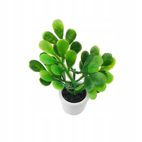 Miniatuur groene plant 1:12 voor poppenhuis - realistisch en duurzaam decor