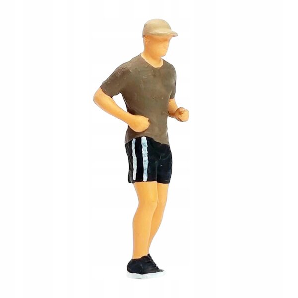 Miniatura figura uomo con cappello 1:64 in resina per modellismo ferroviario