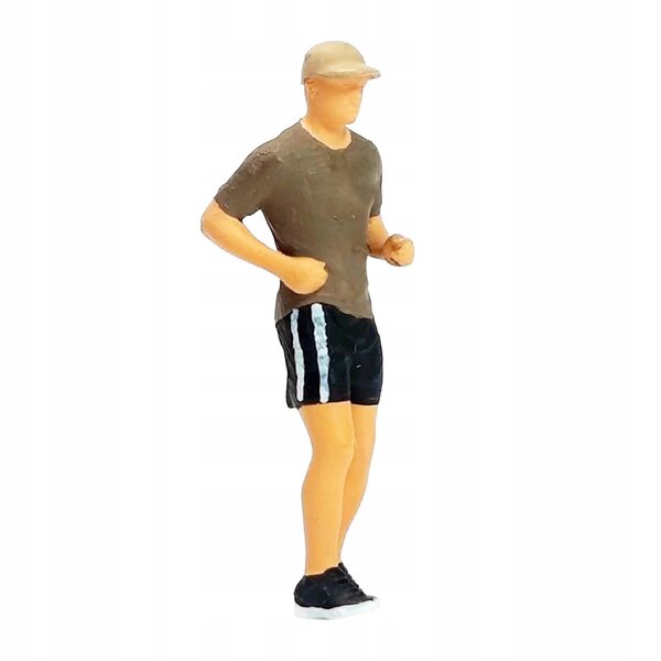 Miniatura figura uomo con cappello 1:64 in resina per modellismo ferroviario