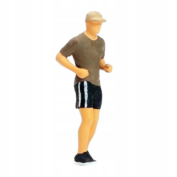 Miniatura figura uomo con cappello 1:64 in resina per modellismo ferroviario